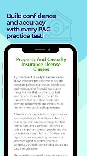 P&C Insurance Practice Test ekran görüntüsü
