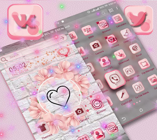 Heart Love Launcher Theme ekran görüntüsü