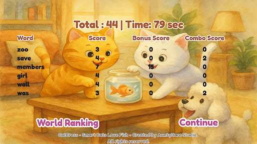 CatCross : Word Puzzle Ranking ekran görüntüsü