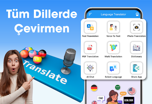 Çevir - Tüm Diller Tercümanı ekran görüntüsü
