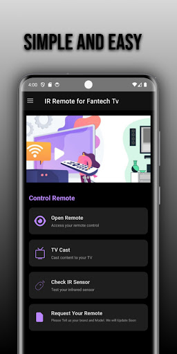 Remote for Fantech tv ekran görüntüsü