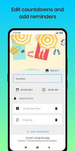Countdown App and Widget ekran görüntüsü