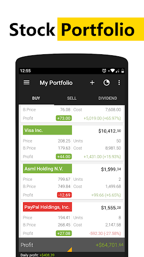 JStock:Stock Market, Portfolio ekran görüntüsü