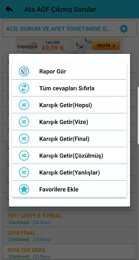 ATA AÖF ÇIKMIŞ SORULAR ekran görüntüsü