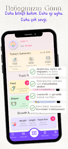 Sara Baby Tracker & Sounds ekran görüntüsü