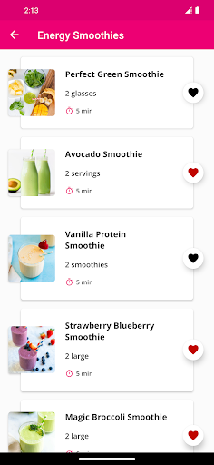 Energy Smoothie Recipes ekran görüntüsü