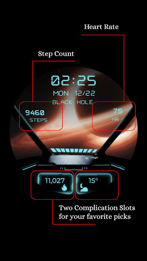 Galaxy Explorer Watch Face ekran görüntüsü