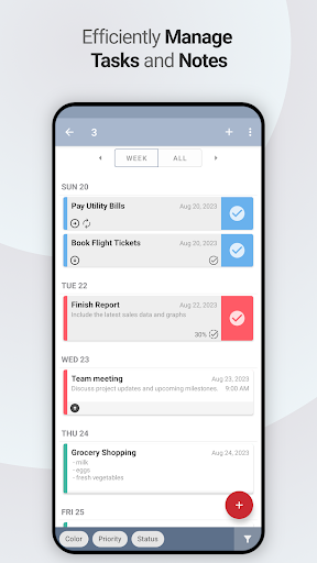 Weekly Calendar: Tasks & Notes ekran görüntüsü