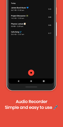 Audio Recorder - Simple audio  ekran görüntüsü