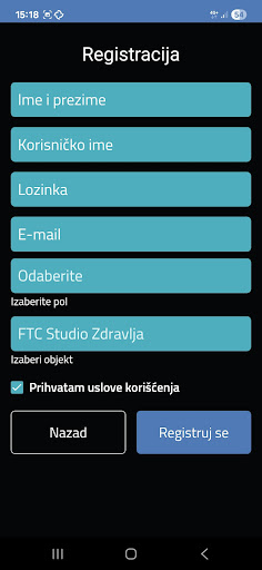 FTC Studio Zdravlja ekran görüntüsü