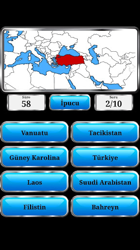 Dünya Coğrafyası Oyunu ekran görüntüsü