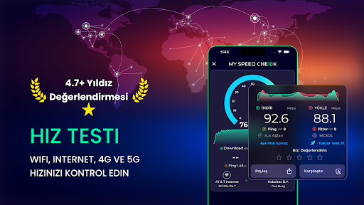 Speed Test Hız Testi Internet ekran görüntüsü
