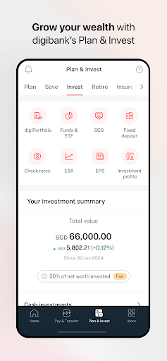 DBS digibank ekran görüntüsü