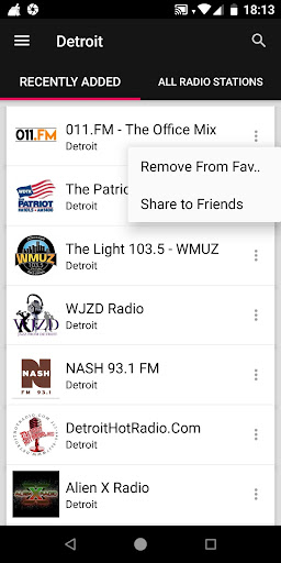 Detroit Radio Stations - USA ekran görüntüsü
