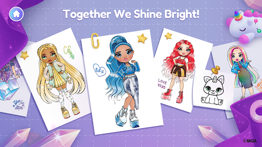 Rainbow High: Coloring Games ekran görüntüsü