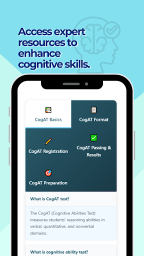CogAT Practice Test ekran görüntüsü