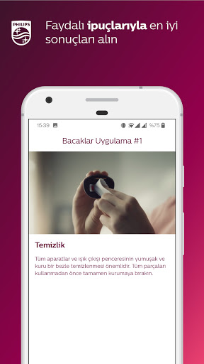 Philips Lumea IPL ekran görüntüsü
