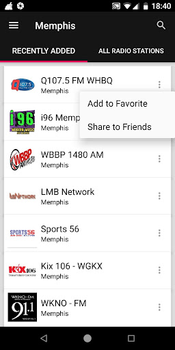 Memphis Radio Stations, USA ekran görüntüsü