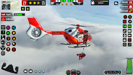 Helicopter Simulator Game 2025 ekran görüntüsü