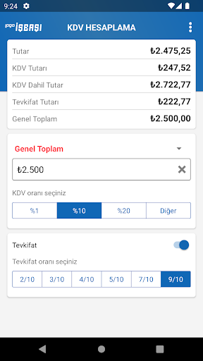 KDV Hesaplama Pro ekran görüntüsü