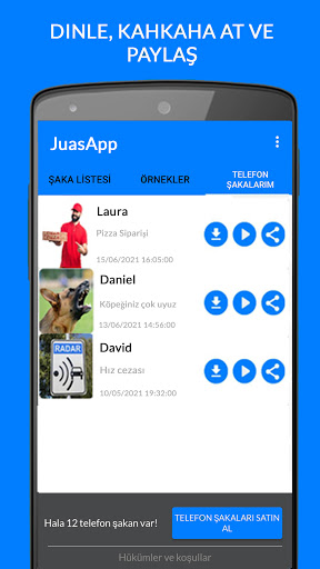 JuasApp - Telefon Şakaları ekran görüntüsü