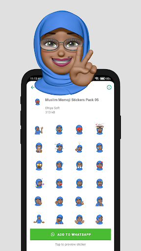 Muslim Memoji Stickers ekran görüntüsü