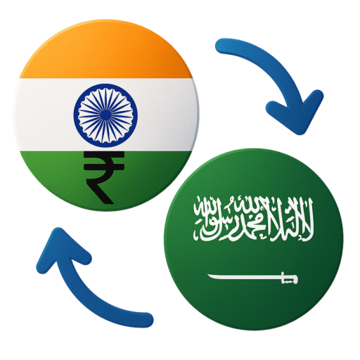 Indian rupee to Saudi riyal