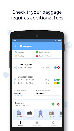 Baggify - airlines baggage all ekran görüntüsü
