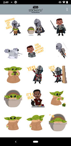 The Mandalorian Stickers ekran görüntüsü