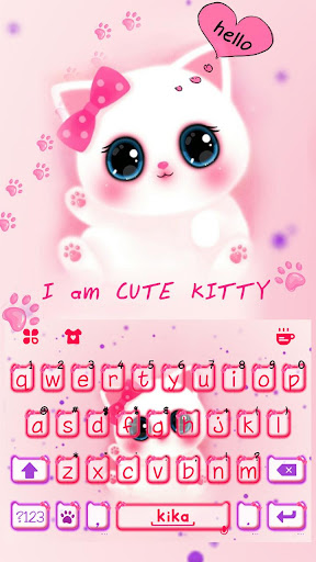 Cute Kitty Tema ekran görüntüsü