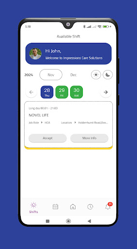 Impressions Care App ekran görüntüsü