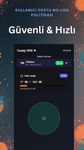 Tunely VPN - Hızlı & Güvenli ekran görüntüsü