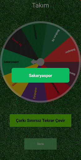 Türkiye Ligi Kariyer Çarkı ekran görüntüsü