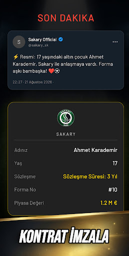 Wonderkid: Football Career Sim ekran görüntüsü