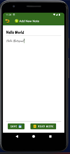 Notepad ekran görüntüsü