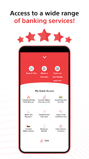 Bank Muscat Mobile banking ekran görüntüsü