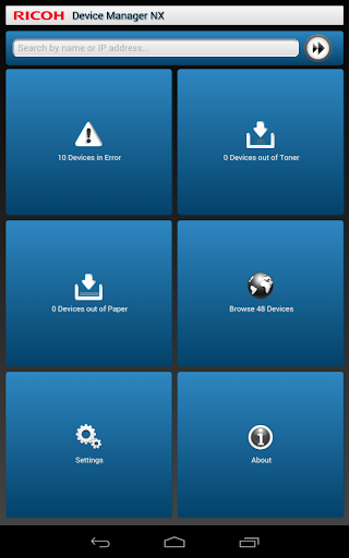 RICOH Device Manager NX ekran görüntüsü