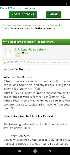 Pak Tax Forums ekran görüntüsü