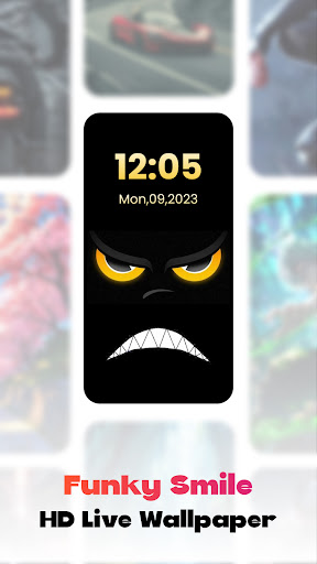 Funky Smiles Live Wallpaper ekran görüntüsü