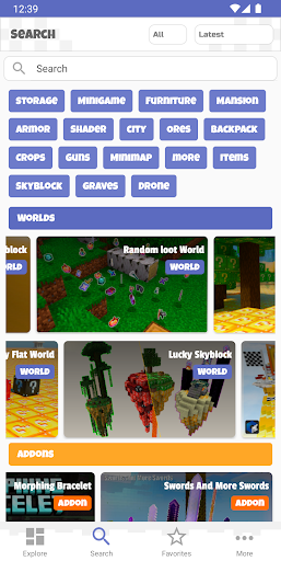 Addons & Worlds for Minecraft ekran görüntüsü
