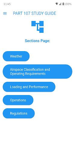 FAA Part 107 Study Quiz ekran görüntüsü