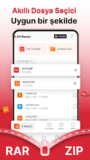AZIP Lite & RAR ZIP Extractor ekran görüntüsü