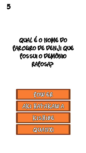 Chainsaw Man Quiz - Motosserra ekran görüntüsü
