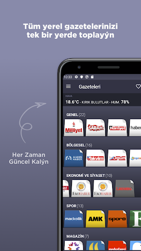 Türkiye Gazeteleri ekran görüntüsü