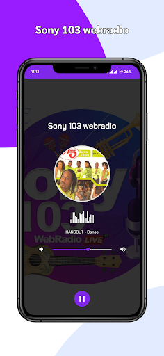 Sony 103 webradio ekran görüntüsü