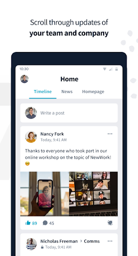 VoithNet - Mobile Intranet ekran görüntüsü