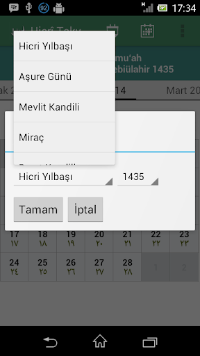 Hicrî Takvim (Islamic) ekran görüntüsü