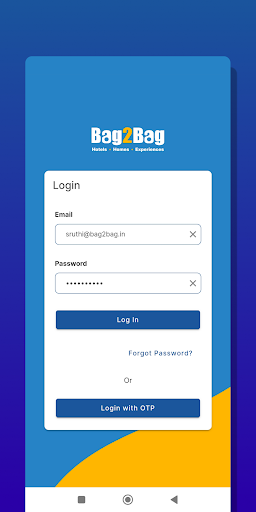 Bag2Bag - Partners App ekran görüntüsü