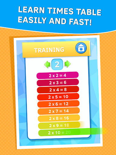 Learn times tables games ekran görüntüsü