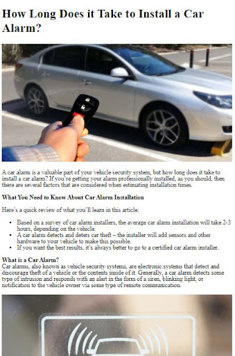 How to Install a Car Alarm ekran görüntüsü